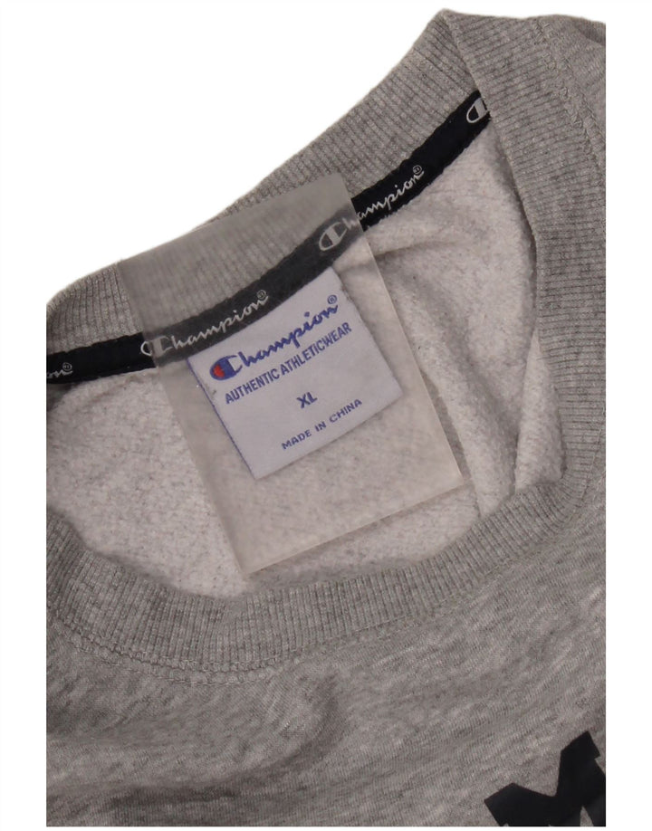 Ανδρικό γραφικό φούτερ Champion Jumper XL Γκρι βαμβακερό