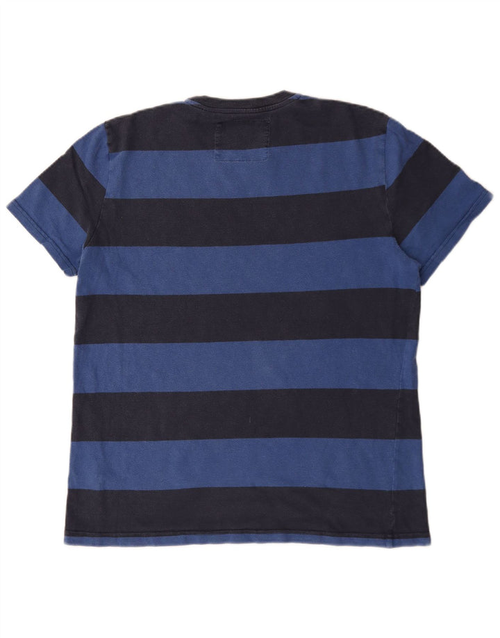 Ανδρικό μπλουζάκι Jack Wills Top Βαμβακερό μεσαίο μπλε ναυτικό ριγέ