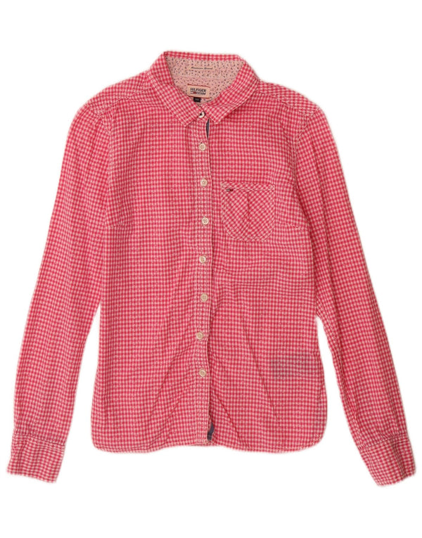 Tommy Hilfiger Γυναικείο πουκάμισο UK 6 XS Pink Gingham Cotton