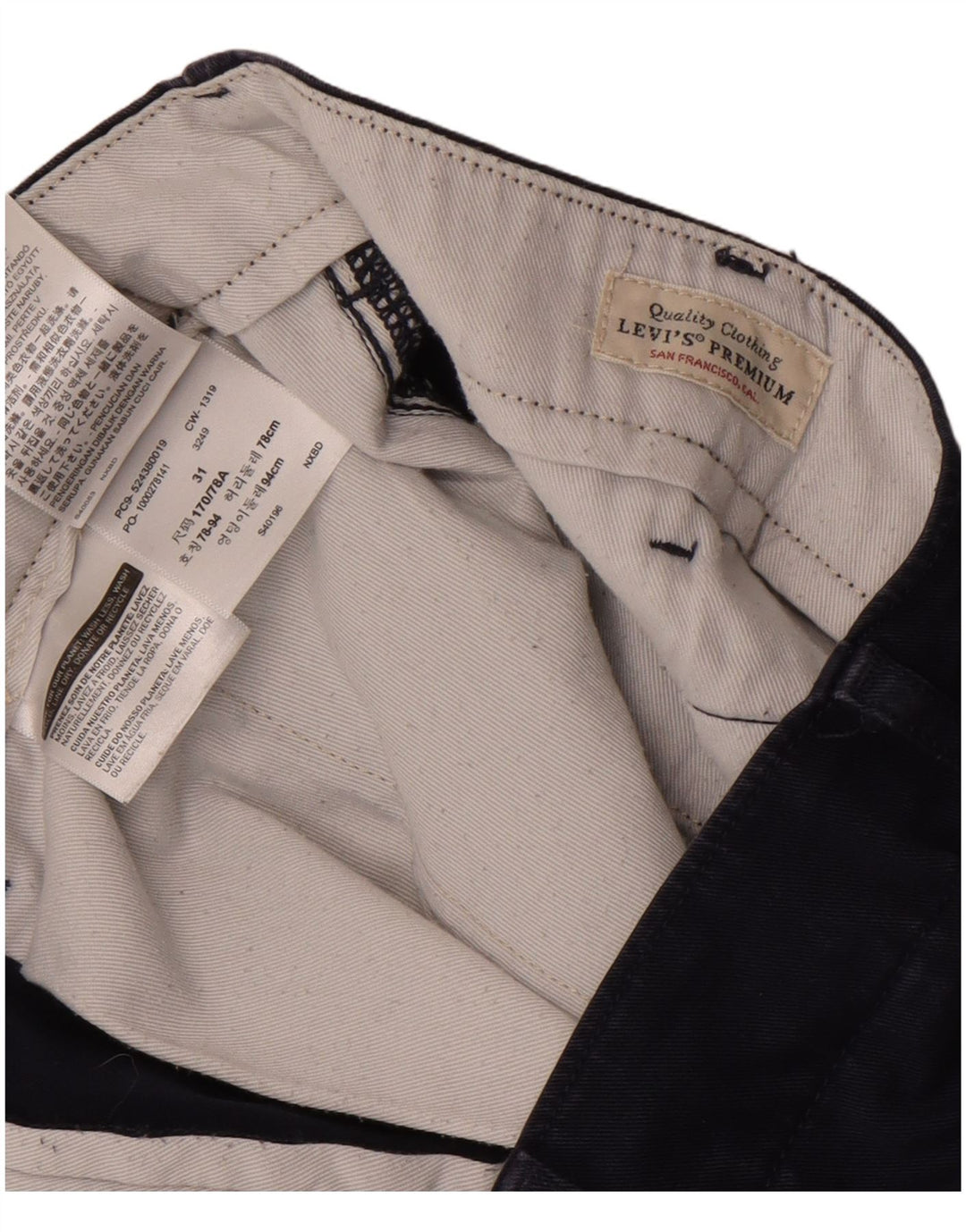 Ανδρικό σορτς chino Levi's W31, μεσαίο μπλε βαμβακερό