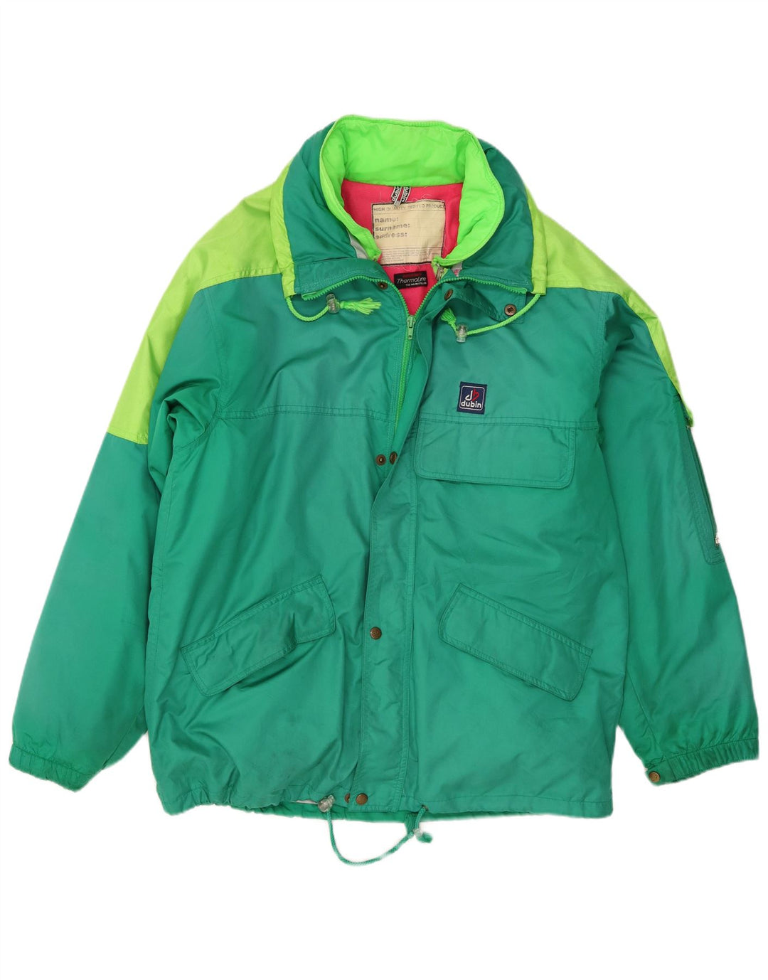 Dubin Ανδρικό μπουφάν σκι IT 50 Large Green Colourblock Polyester