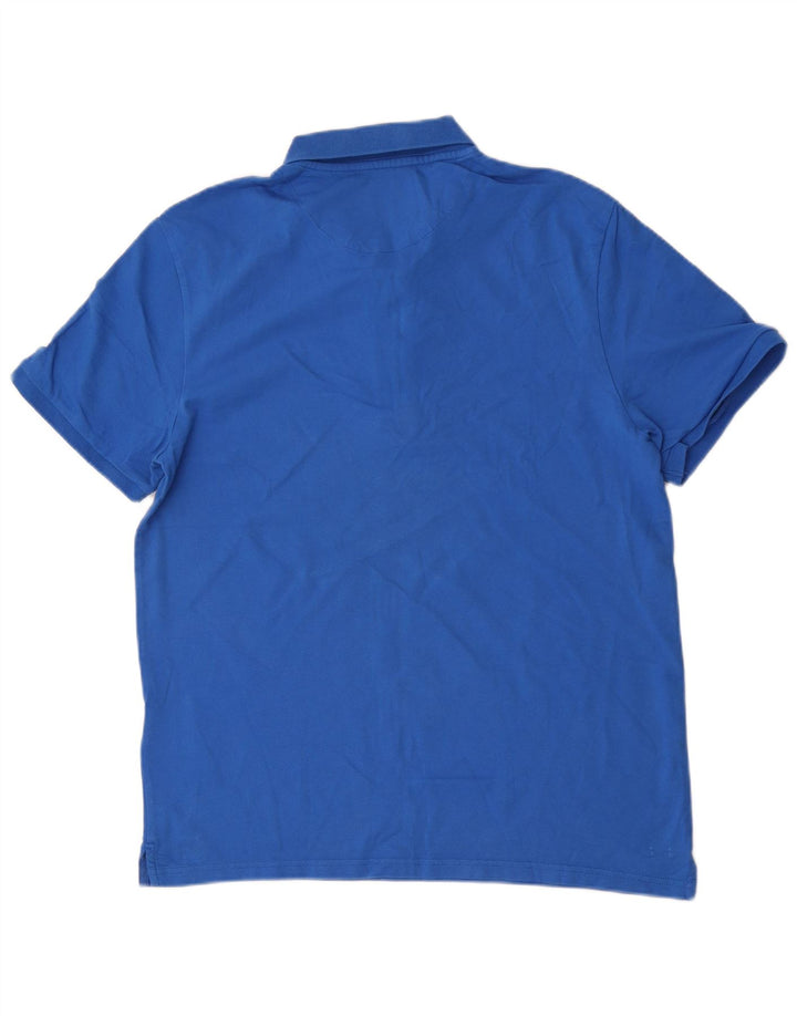 Lyle & Scott Ανδρικό πουκάμισο πόλο XL Μπλε βαμβακερό