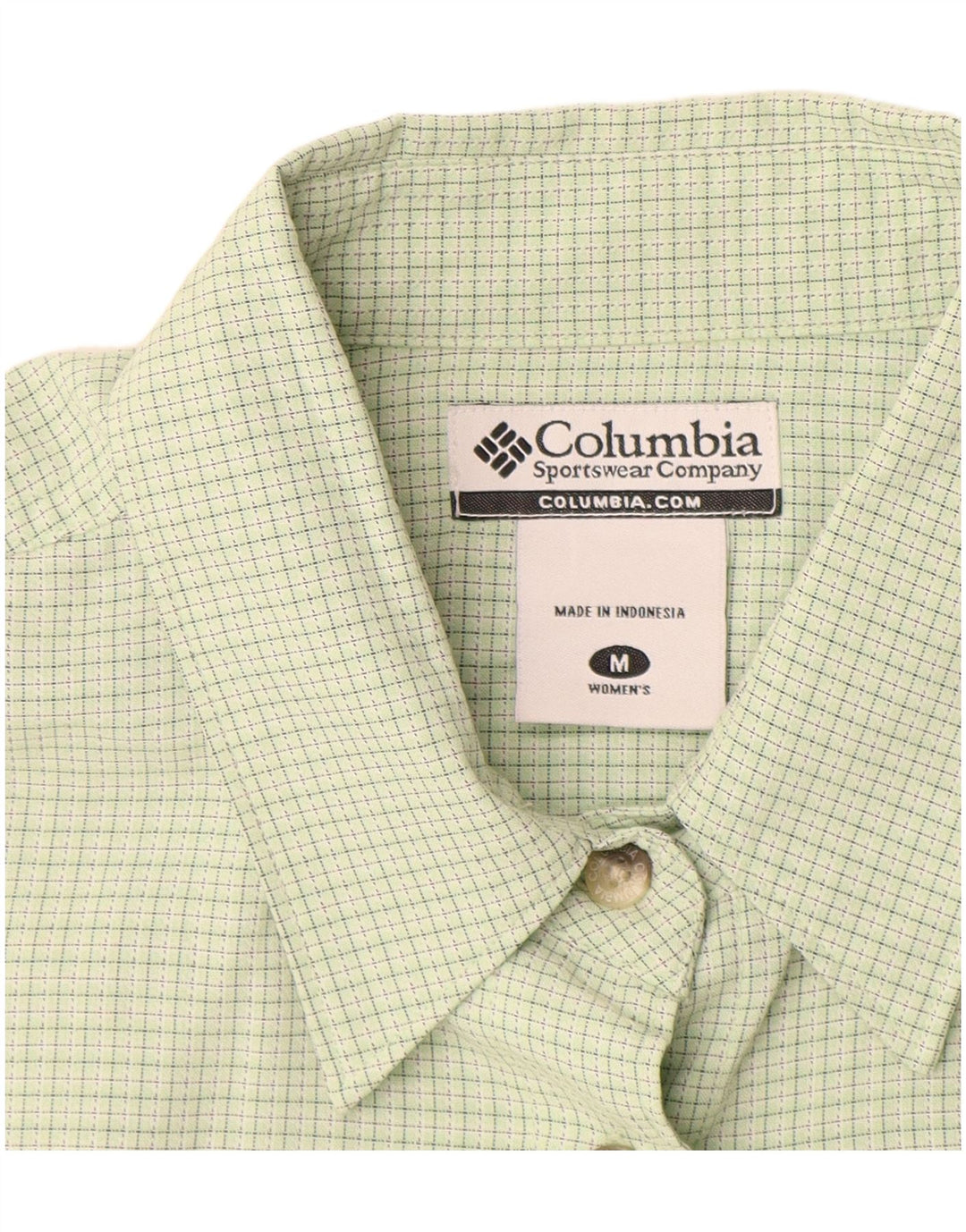 Columbia γυναικείο πουκάμισο UK 14 Medium Green Check Modal