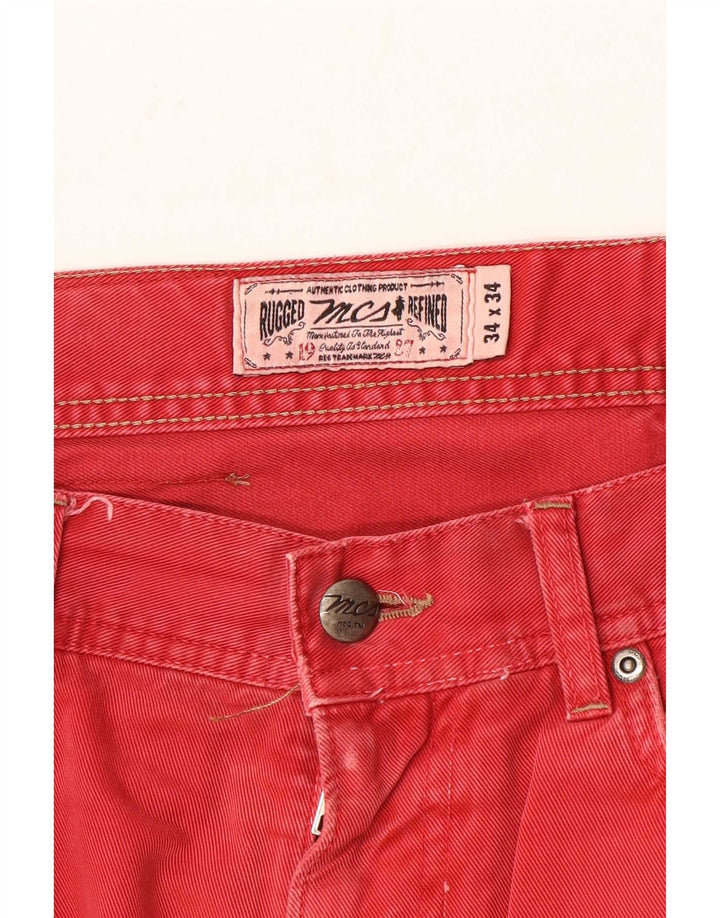 Ανδρικό τζιν Marlboro Classics Regular Fit ίσιο W34 L31 Κόκκινο