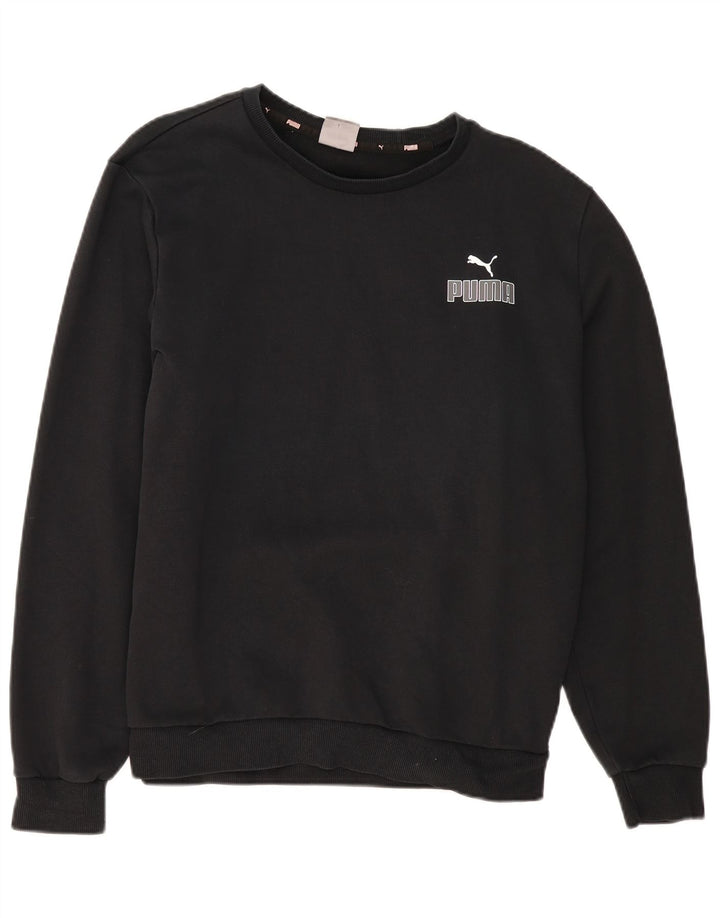 Ανδρικό γραφικό φούτερ Puma Jumper μεγάλο μαύρο βαμβακερό