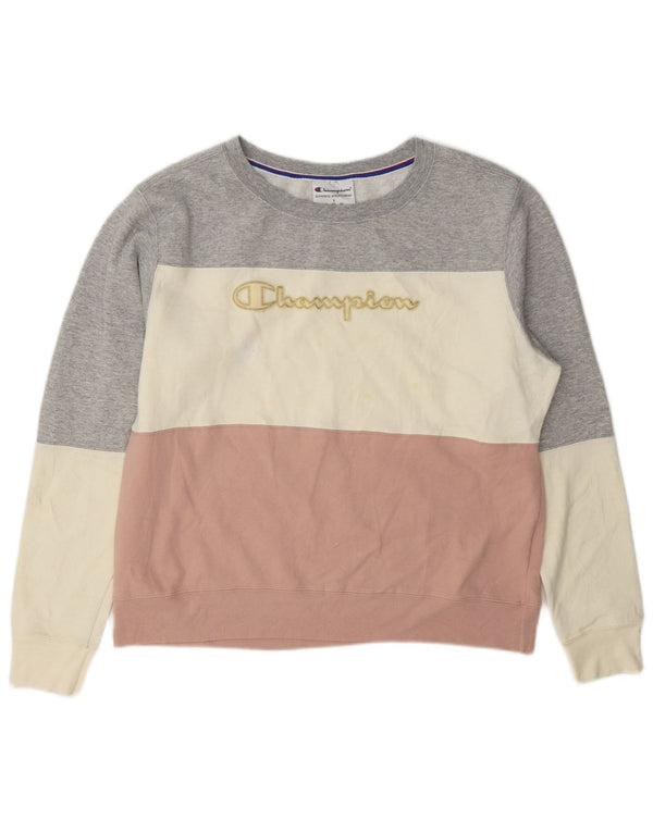 Champion γυναικείο φούτερ Jumper UK 16 Μεγάλο πολύχρωμο Colourblock