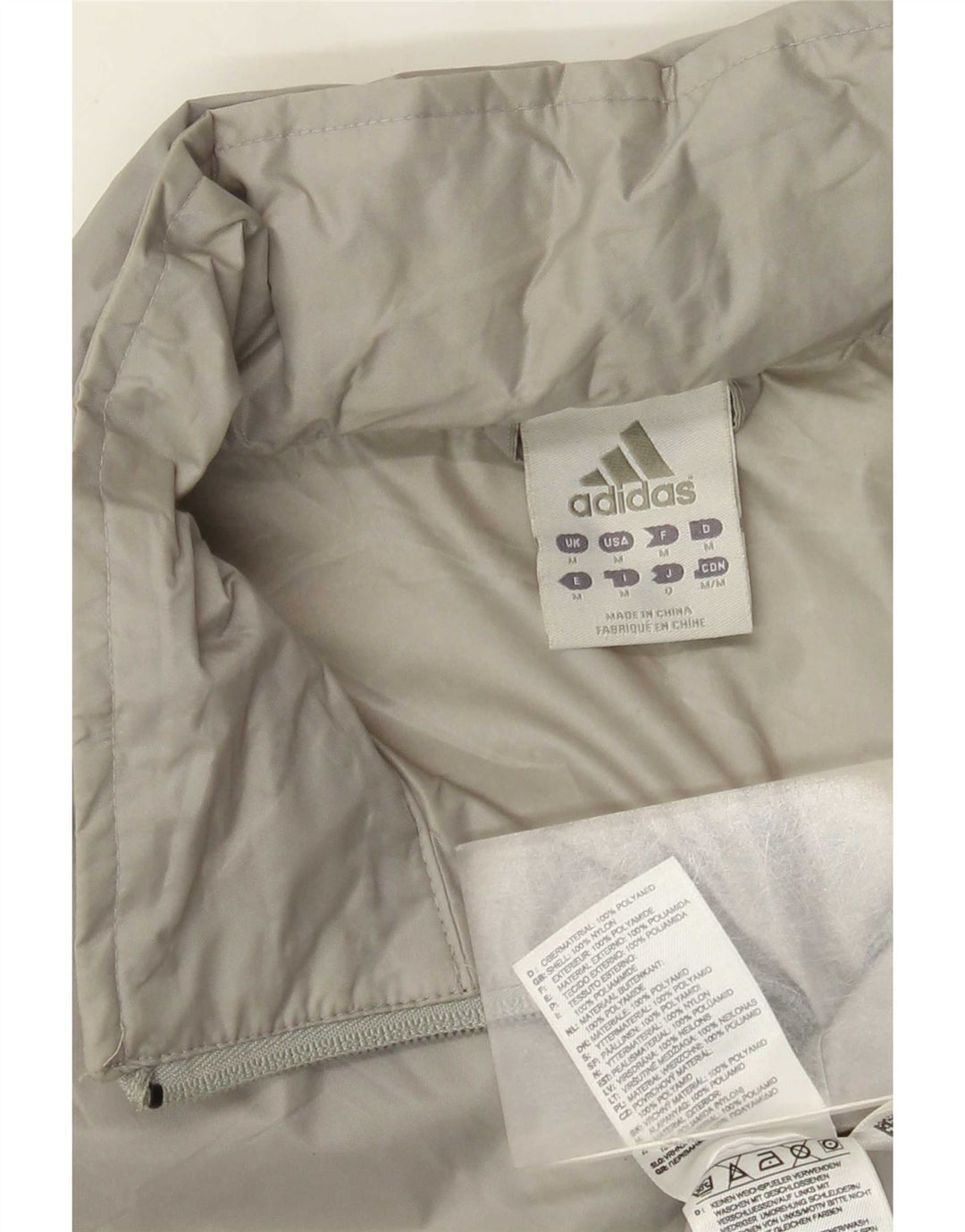 Adidas Ανδρικό μπουφάν βροχής UK 38 Medium Grey Nylon