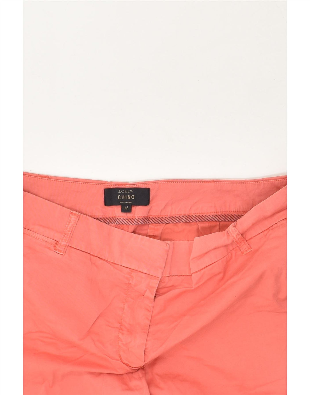 J. CREW Womens Hot Pants US 12 Large W36 Red Cotton | Vintage J. Crew | Thrift | Second-Hand J. Crew | Used Clothing | Messina Hembry 