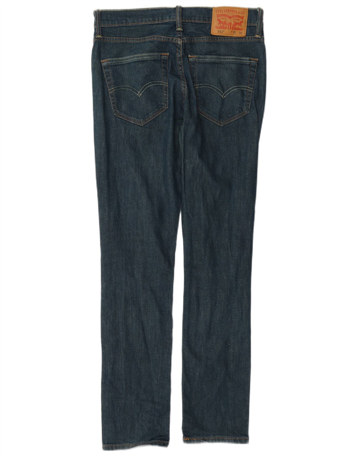 Levi's Mens 511 Slim Jeans W31 L32 Blue Cotton