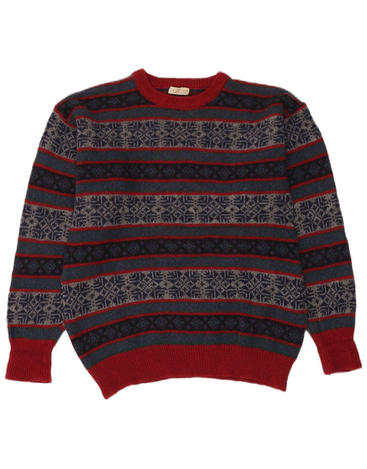 Ανδρικό πουλόβερ VINTAGE Crew Neck Jumper Medium πολύχρωμο Fair Isle