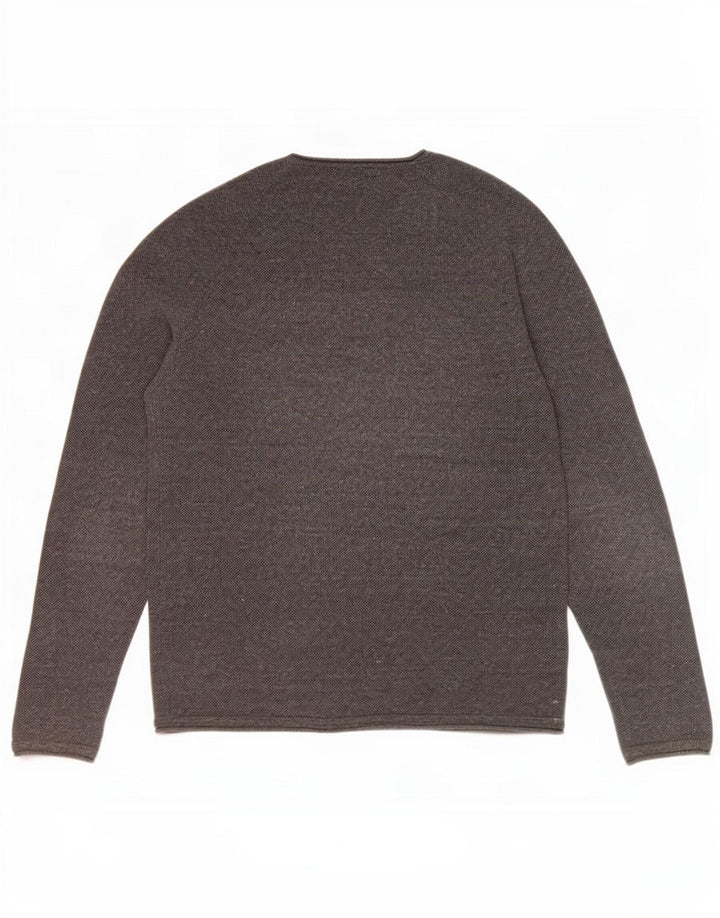 Jack & Jones Ανδρικό μακρυμάνικο μπλουζάκι μεγάλο γκρι βαμβακερό