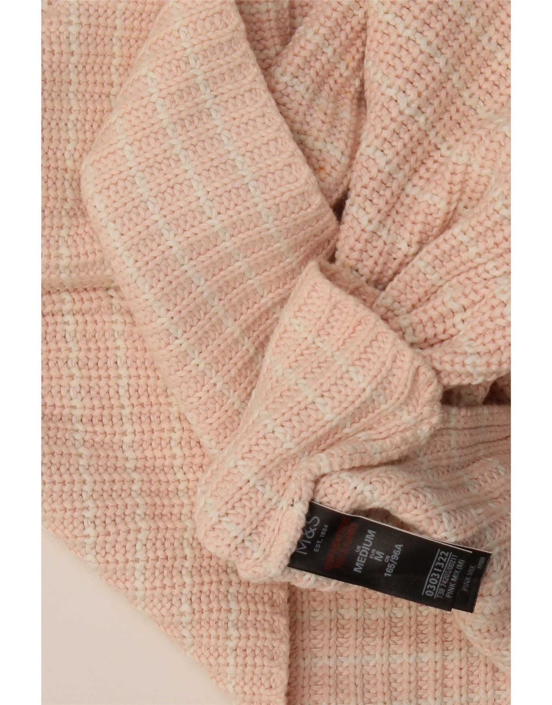 Marks & Spencer Γυναικείο πουλόβερ με λαιμόκαυστο UK 14 Medium Pink