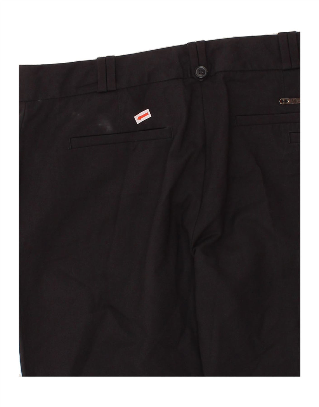 MASSIMO DUTTI Womens Slim Suit Trousers W30 L31 Black Cotton Vintage Massimo Dutti and Second-Hand Massimo Dutti from Messina Hembry 
