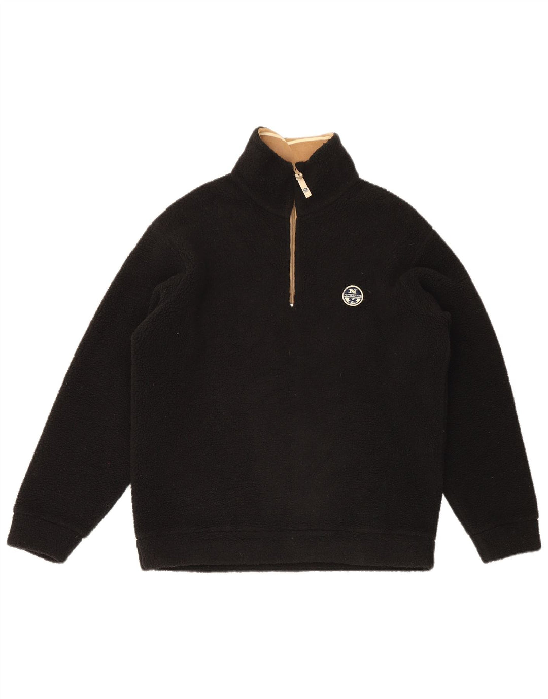 North Sails Ανδρικό φερμουάρ Fleece Jumper Μικρός μαύρος πολυεστέρας