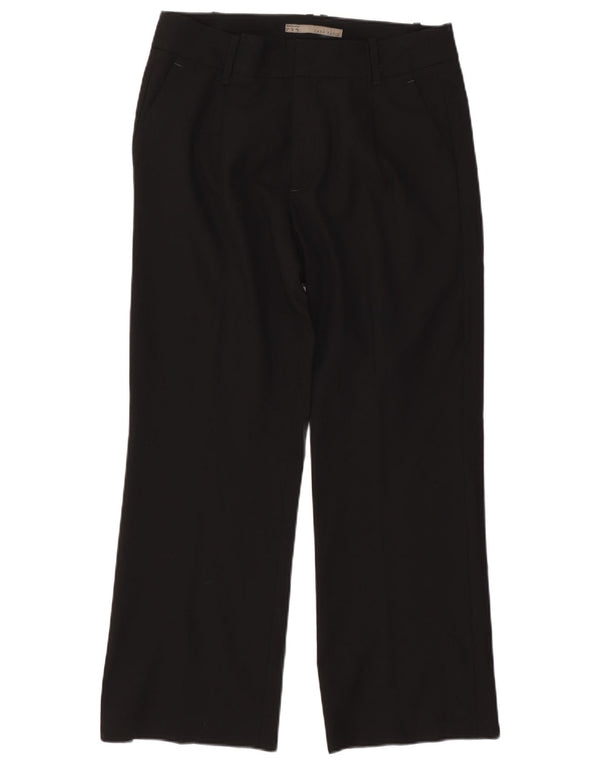 Zara Γυναικείο ίσιο παντελόνι Chino EU 44 XL W34 L27 Μαύρο βισκόζη