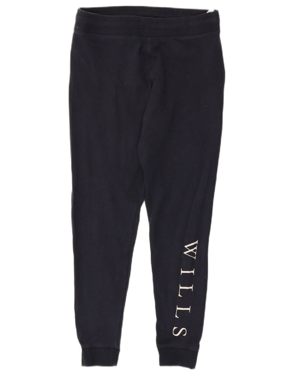 Jack Wills Γυναικεία φόρμα γυμναστικής γραφικά Joggers UK 12 Medium Navy Blue