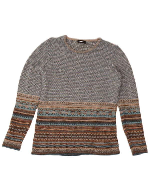 WALBUSCH Γυναικείο πουλόβερ με λαιμόκοψη EU 40 Medium Blue Fair Isle