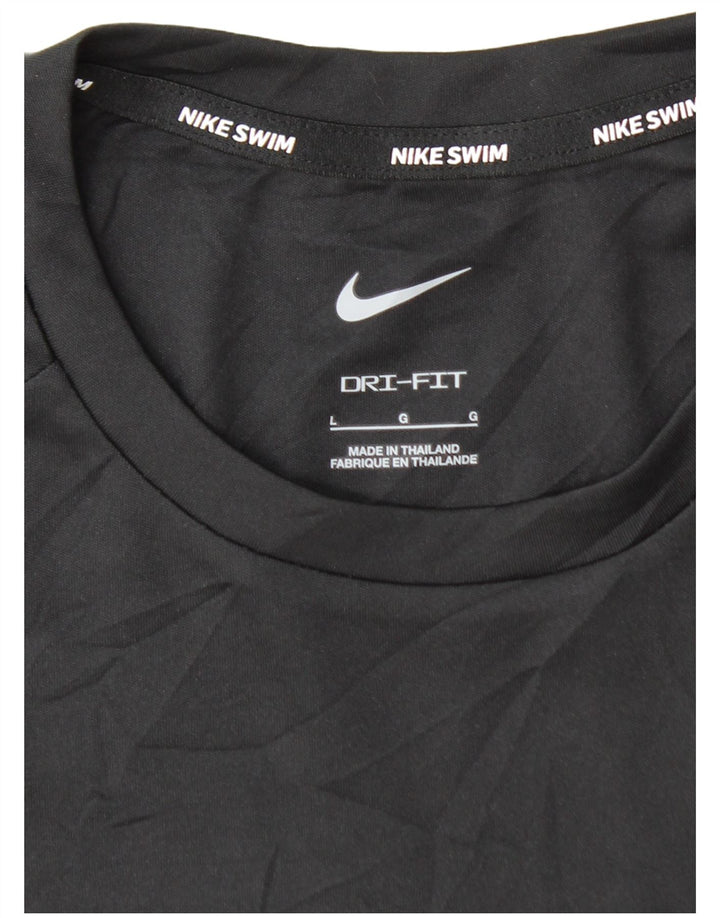 Ανδρικό τοπ NIKE Dri Fit Μακρυμάνικο μεγάλο μαύρο