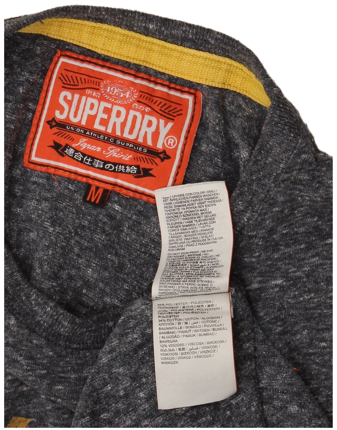 Ανδρικό γραφικό μπλουζάκι SUPERDRY Τοπ μεσαίου γκρι βαμβακερό