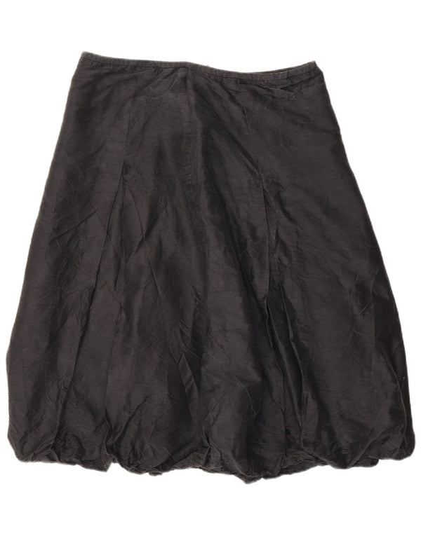 Coast Γυναικεία Bubble Φούστα UK 14 Large W32 Grey Silk