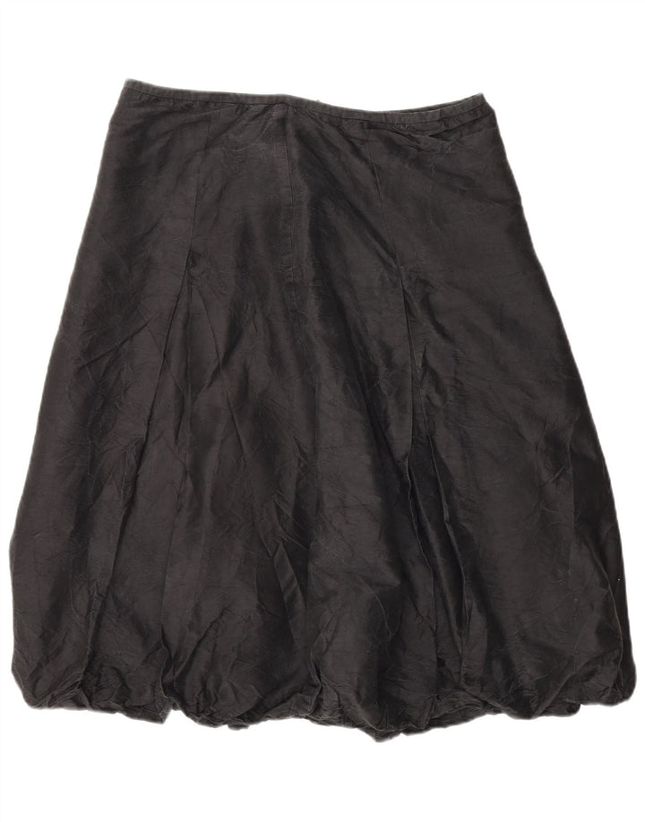 Coast Γυναικεία Bubble Φούστα UK 14 Large W32 Grey Silk