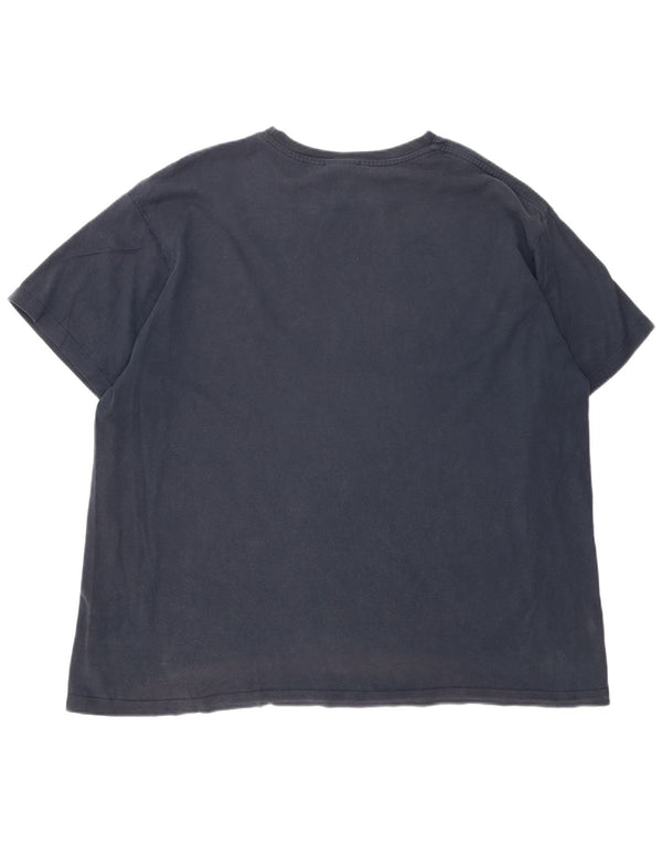 Ανδρικό γραφικό T-shirt Nike Swoosh Top UK 47/48 2XL Navy Blue Cotton