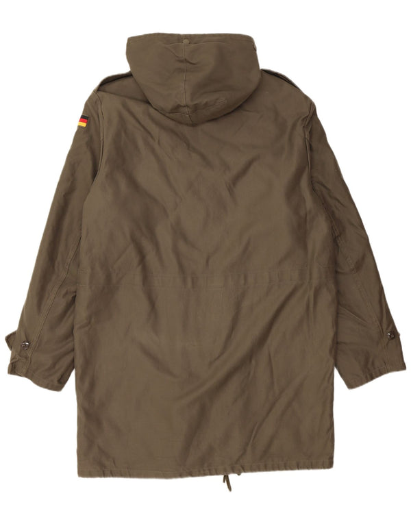 Vintage Ανδρική κουκούλα Military Parka Jacket UK 38 Medium Khaki