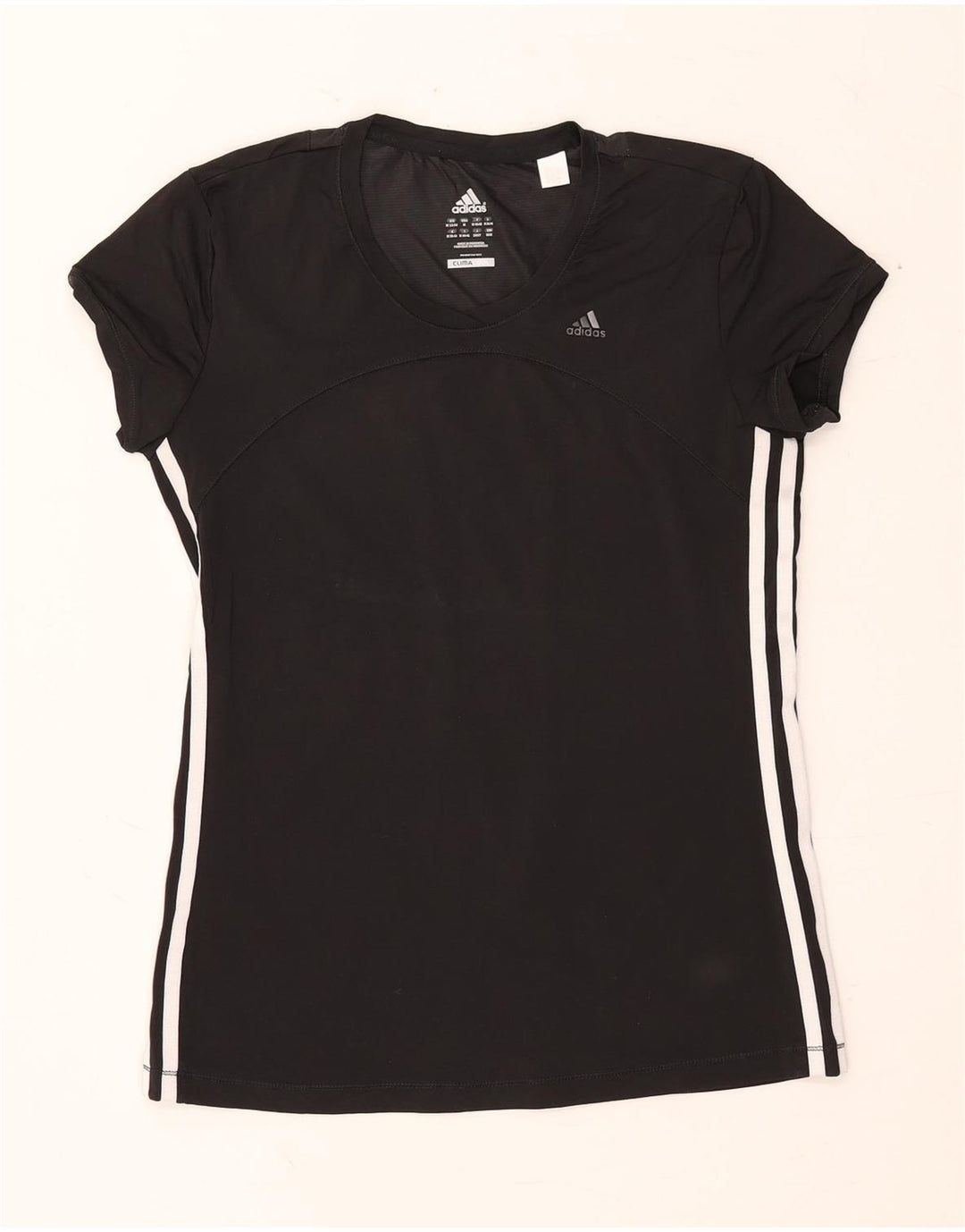 Γυναικείο T-Shirt Climacool ADIDAS Top UK 12/14 Medium Black