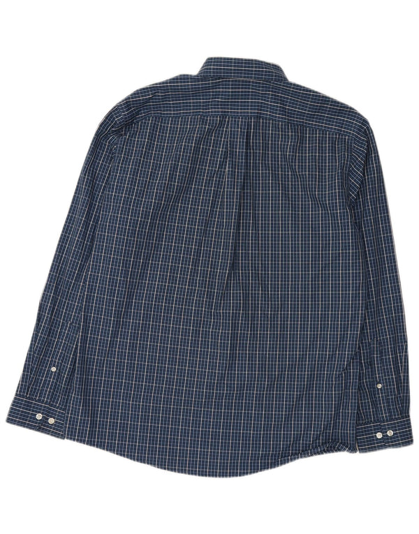 Eddie Bauer Ανδρικό πουκάμισο Classic Fit Large Blue Check Cotton