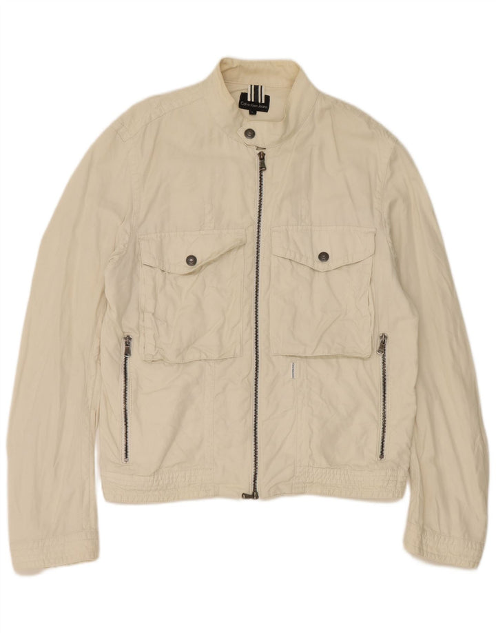 Calvin Klein Jeans Γυναικείο Utility Jacket UK 16 Large Off White Βαμβακερό