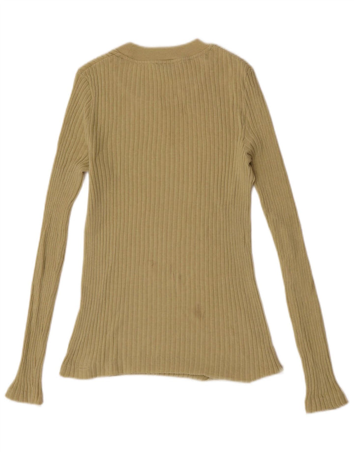Massimo Dutti Γυναικείο μακρυμάνικο τοπ UK 8 Small Khaki
