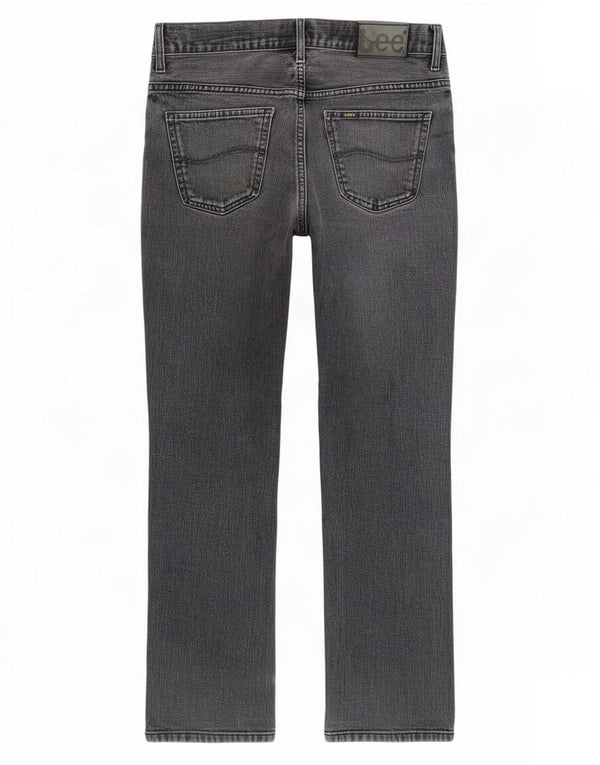 Lee Mens Straight Jeans W34 L34 Γκρι βαμβακερό
