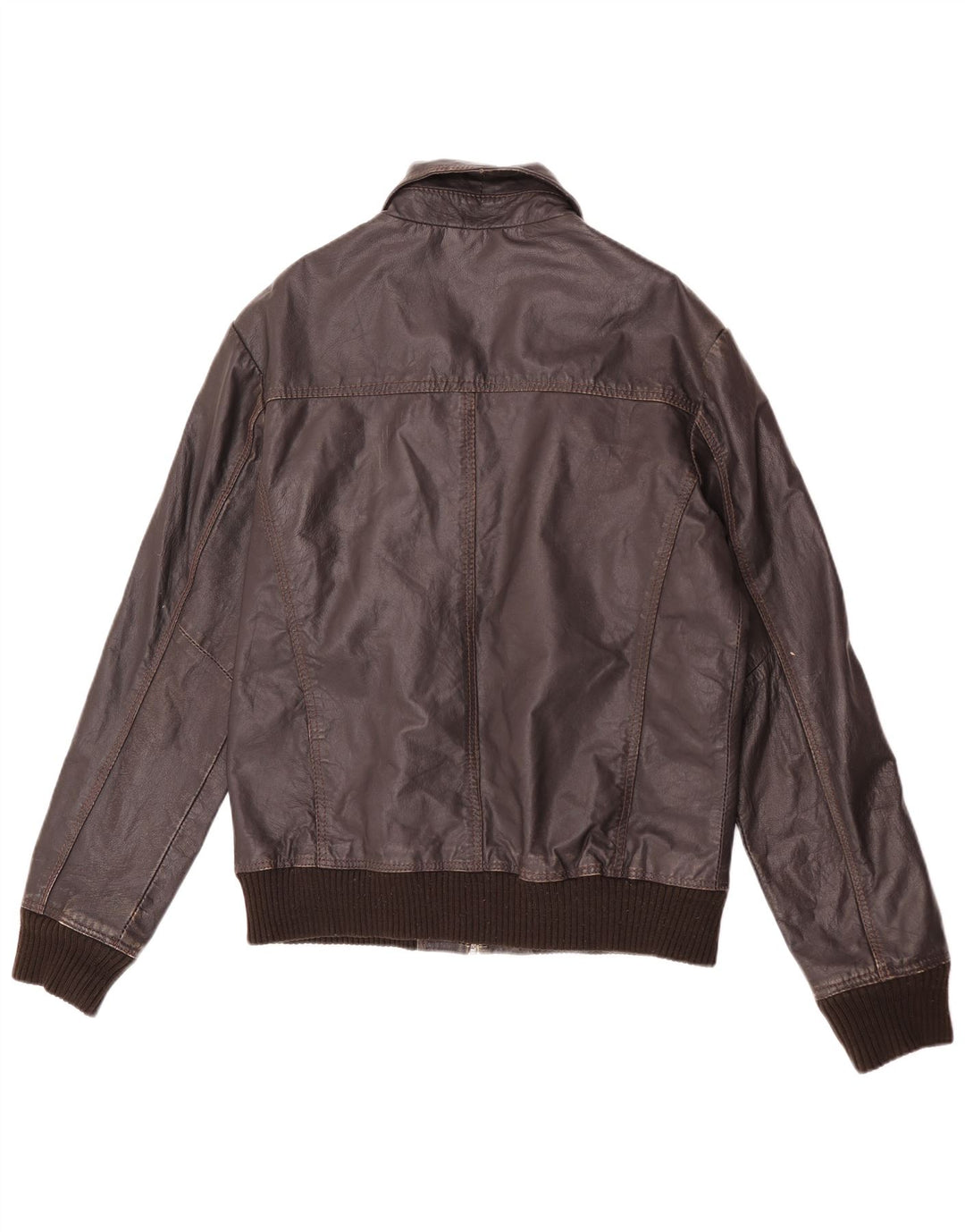 Project Ανδρικό Δερμάτινο Μπουφάν UK 40 Large Brown