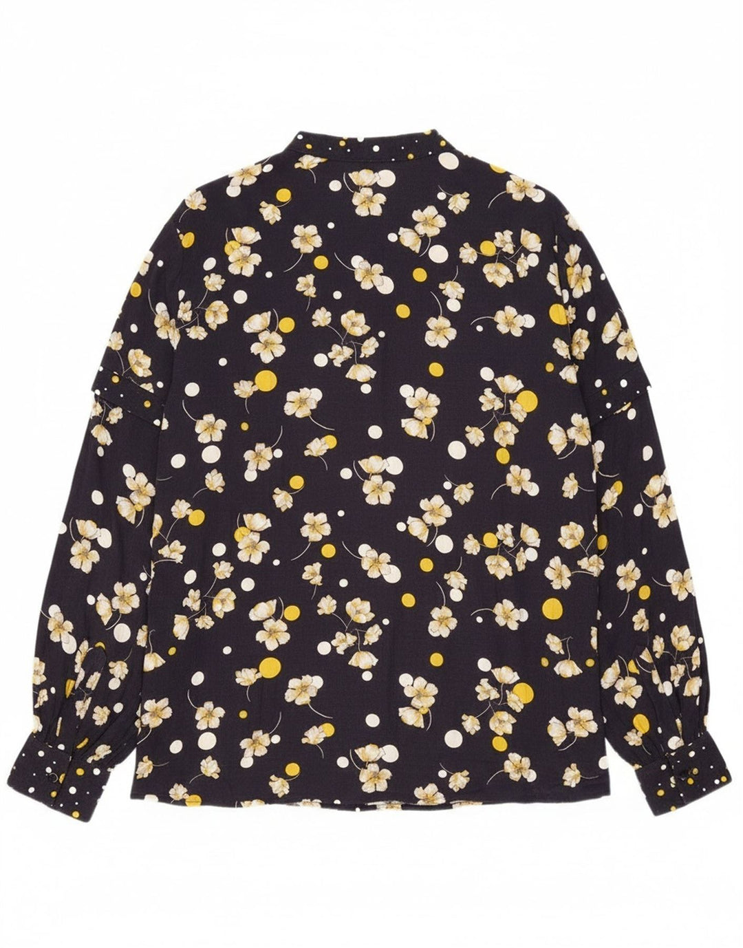 Penny Black Γυναικείο πουλόβερ πουκάμισο UK 16 Large Navy Blue Floral Viscose