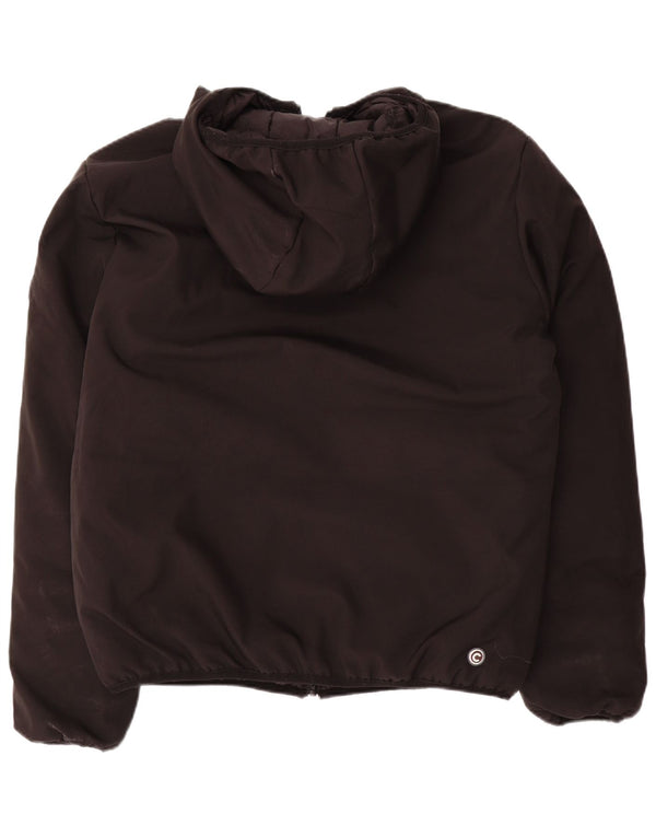 COLMAR Womens Hooded Reversible Padded Jacket UK 20 2XL Black Polyester