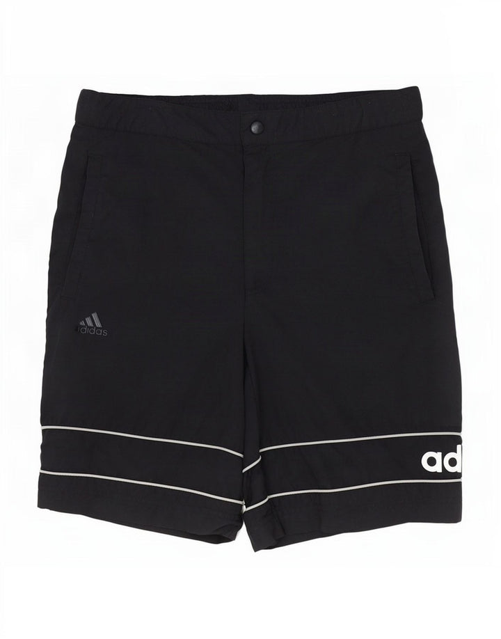 Ανδρικό γραφικό casual σορτς Adidas W32 μεσαίο μαύρο πολυεστέρα