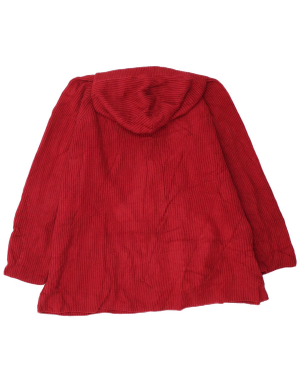 Ralph Lauren Γυναικείο πουλόβερ ζακέτα με κουκούλα UK 22 3XL κόκκινο βαμβακερό