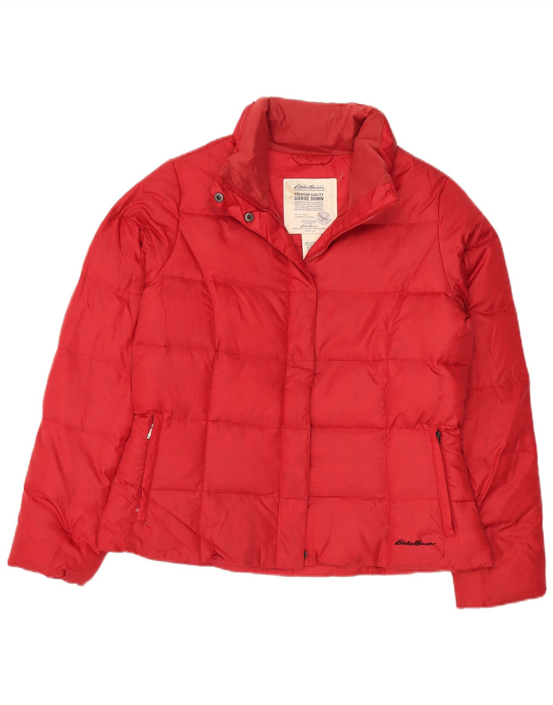Γυναικείο μπουφάν με επένδυση Eddie Bauer UK 16 Large Red Polyester