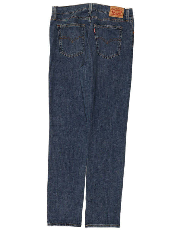Γυναικείο Levi's 724 ψηλό ίσιο τζιν W32 L32 Μπλε βαμβακερό