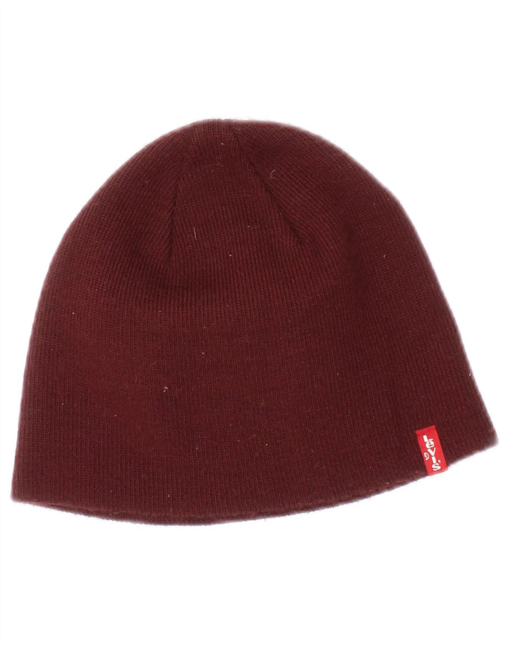 Γυναικείο καπέλο Beanie Levi's Small/Medium μπορντό ακρυλικό
