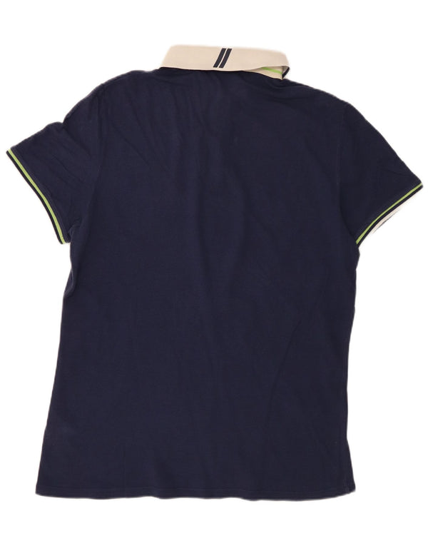 Trussardi Jeans Ανδρικό μπλουζάκι ράγκμπι πόλο 2XL Navy Blue βαμβακερό