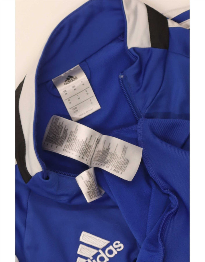 Ανδρική φόρμα φόρμας Adidas με γραφικό φόρεμα, μπουφάν μεσαίου μπλε χρώματος πολυεστέρας
