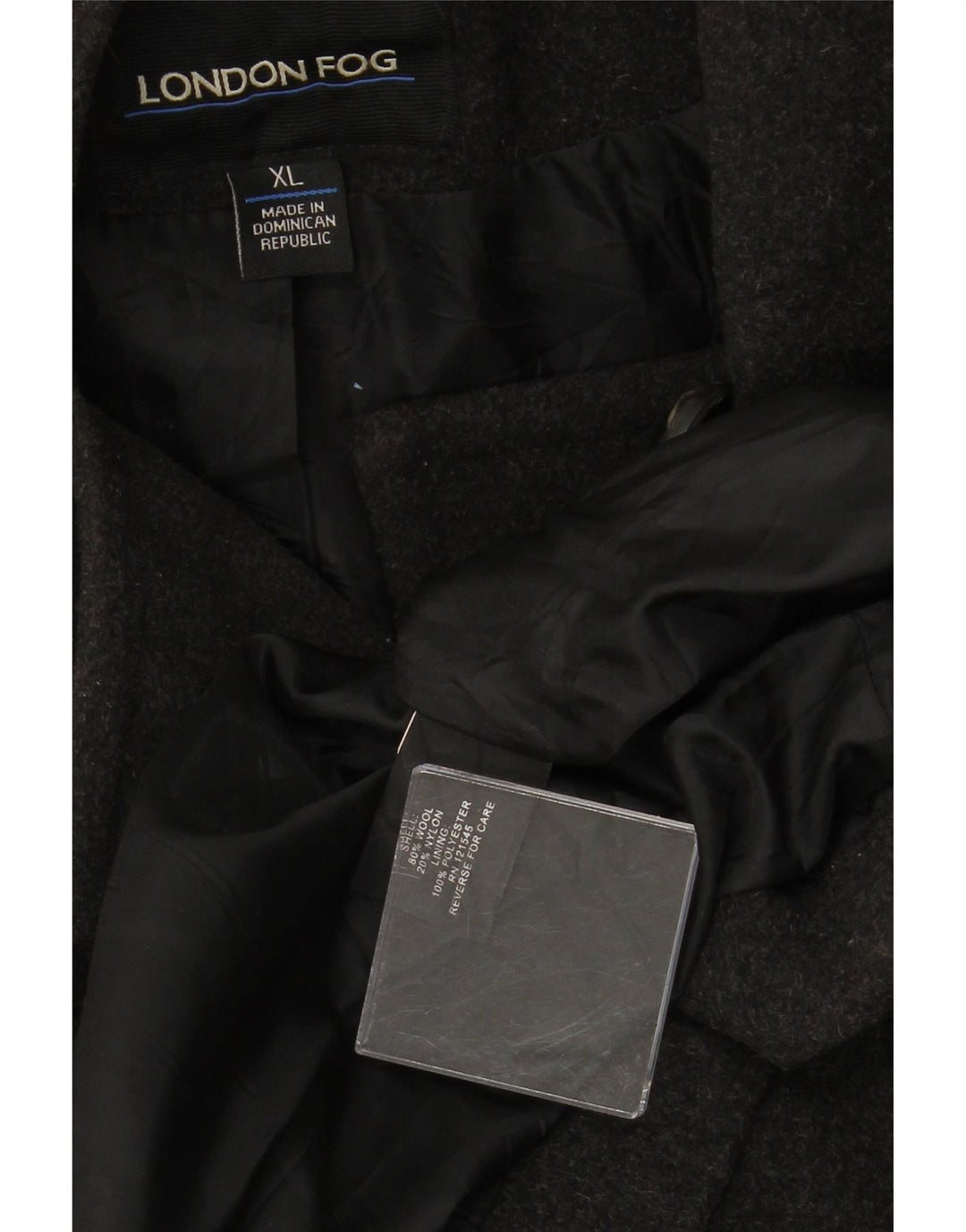 LONDON FOG Γυναικείο Μπιζέλι με κουκούλα UK 18 XL Γκρι μαλλί