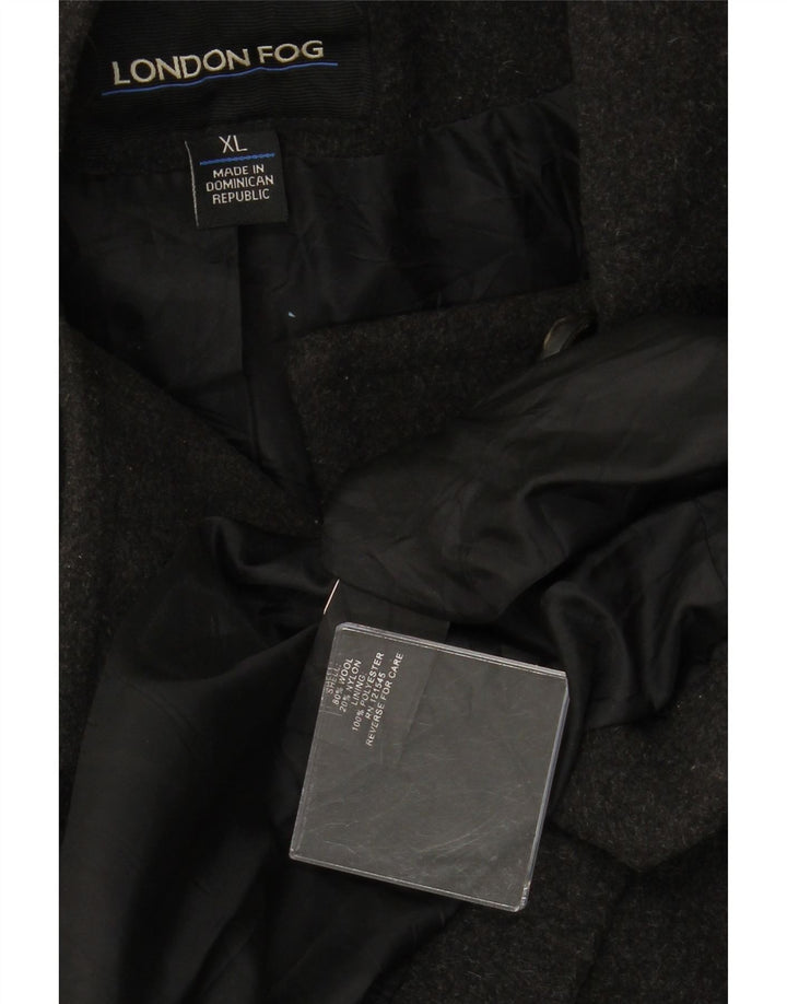 LONDON FOG Γυναικείο Μπιζέλι με κουκούλα UK 18 XL Γκρι μαλλί