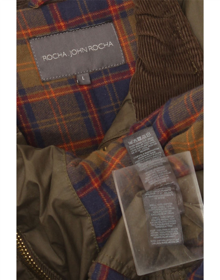 John Rocha Ανδρικό Utility Jacket UK 40 Large Khaki Cotton