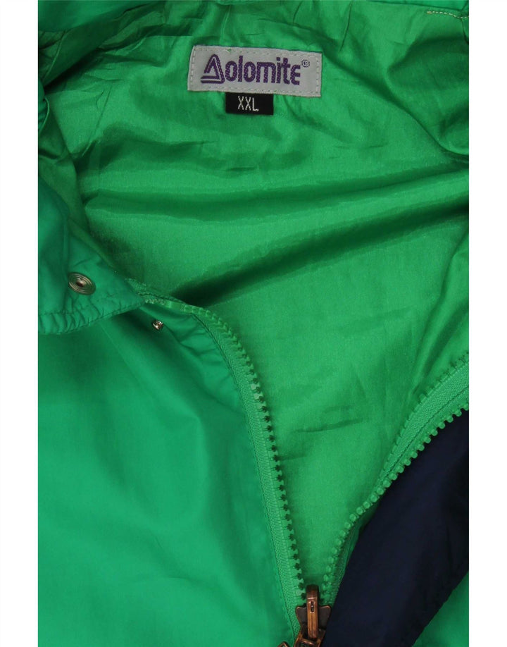 Γυναικείο μπουφάν βροχής με κουκούλα Dolomite UK 44 2XL πράσινο χρώμα πολυεστέρα