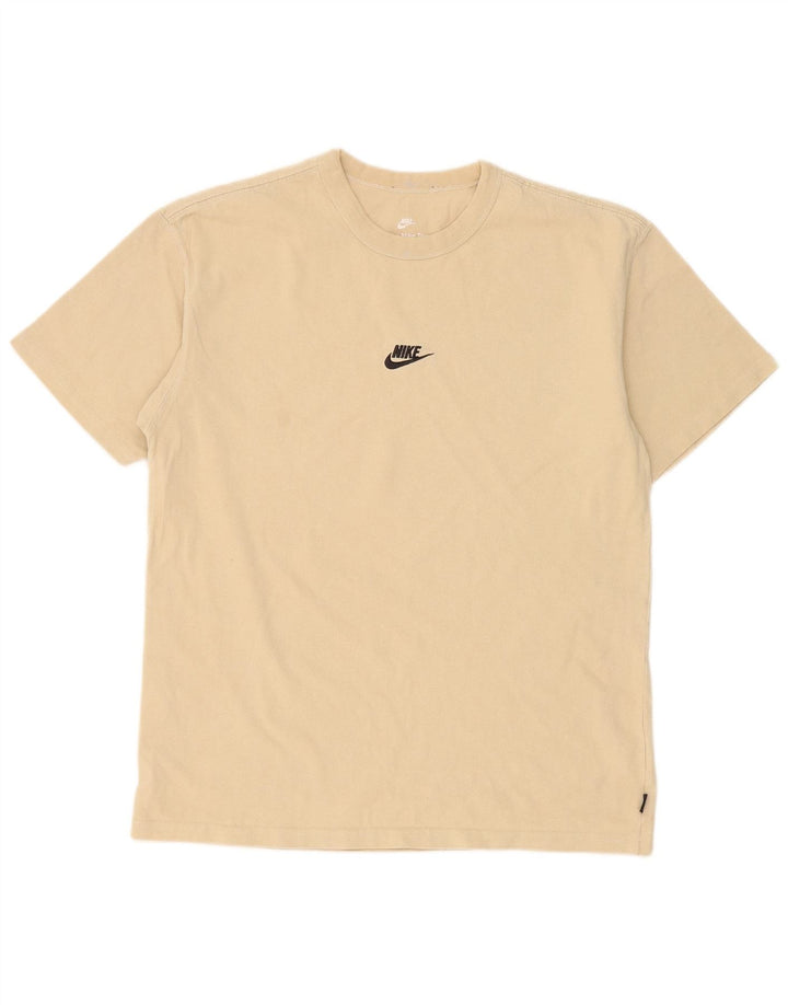 Ανδρικό μπλουζάκι Nike με χαλαρή εφαρμογή, μεσαίο βαμβακερό μπεζ