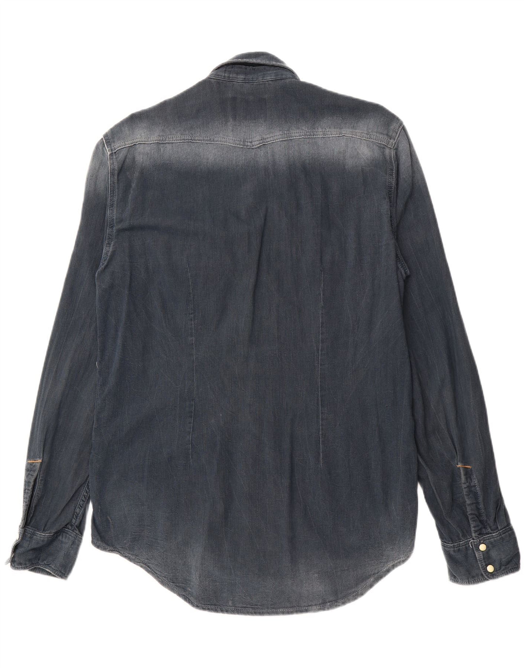 PEPE JEANS Mens Slim Fit Denim Shirt Medium Navy Blue