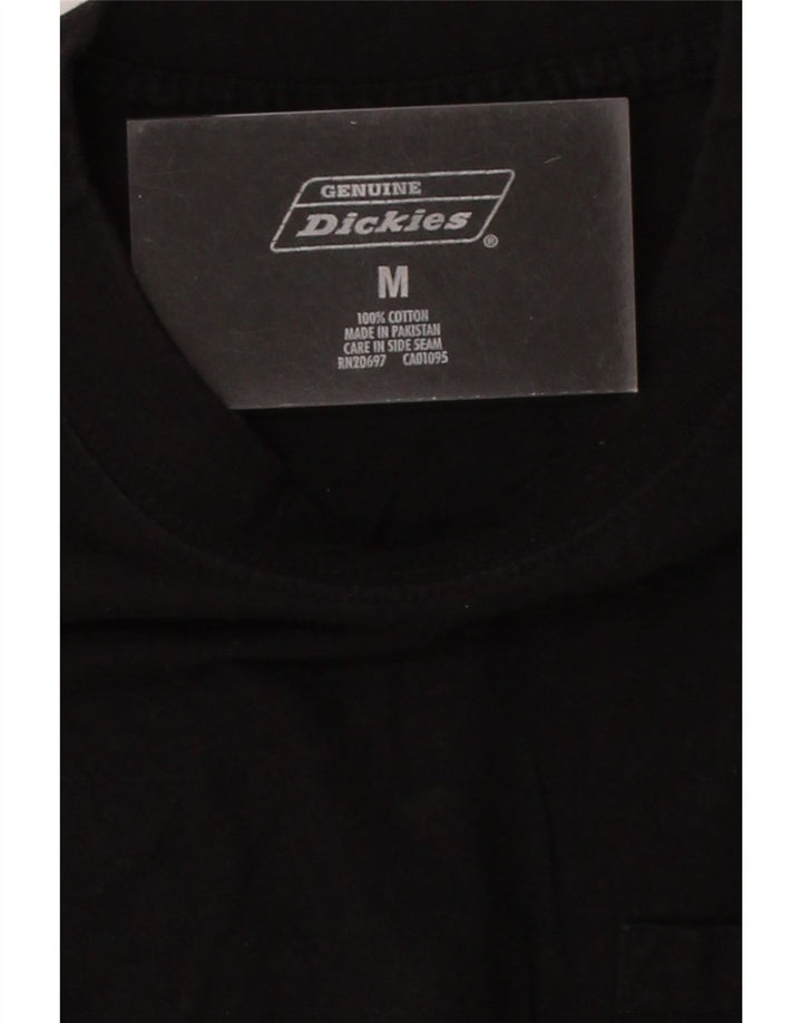DICKIES Mens Top Long Sleeve Medium Black Cotton Vintage Dickies and Second-Hand Dickies from Messina Hembry 