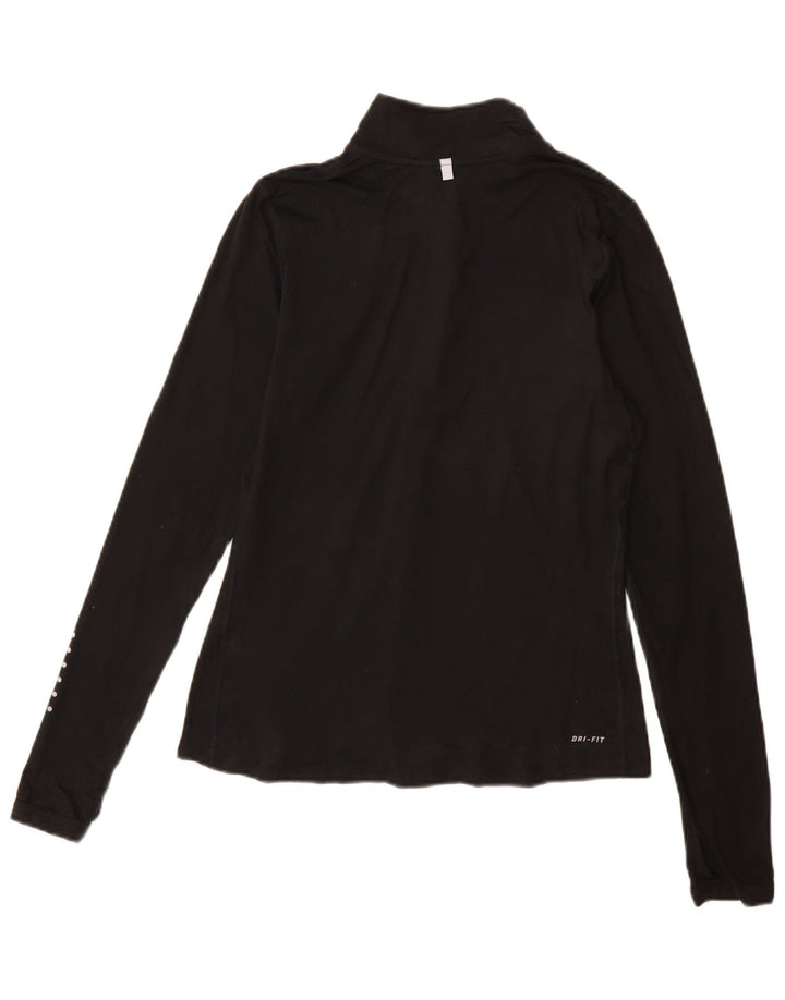 Γυναικεία φόρμα πουλόβερ με φερμουάρ Nike Dri Fit Top 10 Small Black